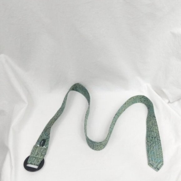 J. Crew Tie Silk Multi Colored Printed Belt S/M - Picture 5 of 7